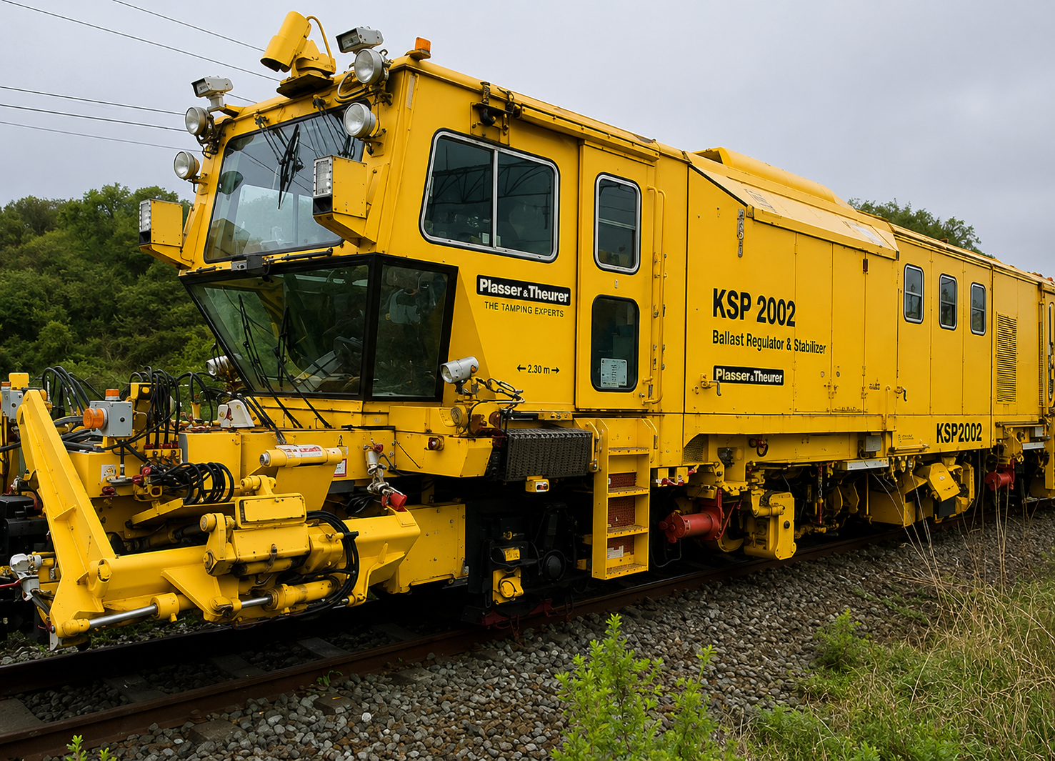 Plasser KSP-2002 Ballast Regulator & Stabiliser – 2 Available